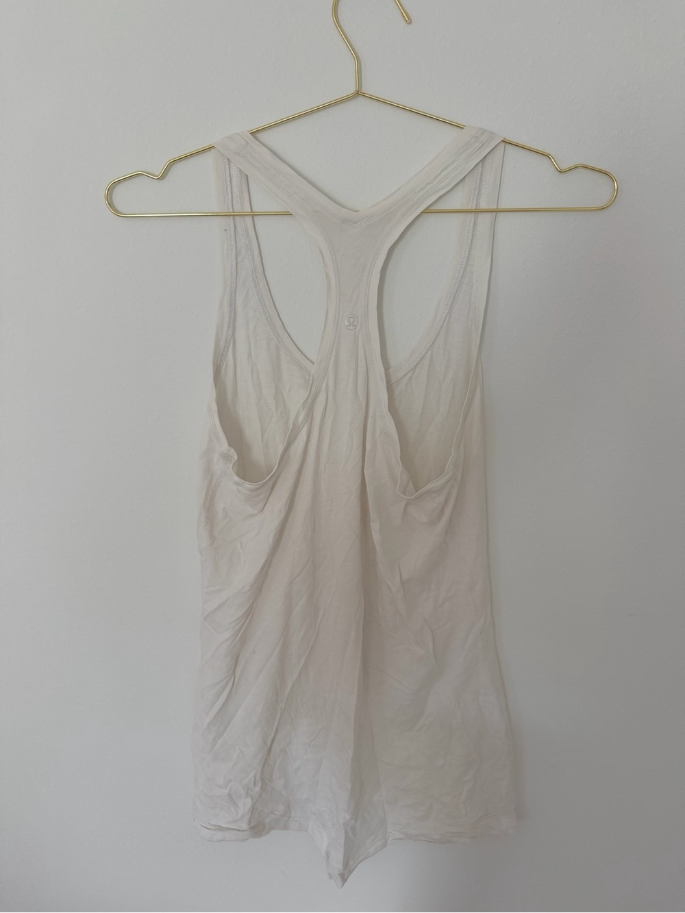 lululemon athletica white Racerback Tank Top small